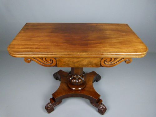 fig 4. Early Victorian Mahogany Tea/Console Table