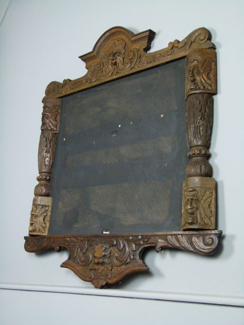 fig 1. Large 19thc Elaborately Carved Oak Picture/Mirror-Frame