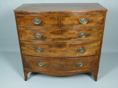 Georgian Bow-front Mahogany Chest of Drawers