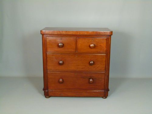 fig 2. Delightful Victorian Small Mahogany Chest Of Drawers