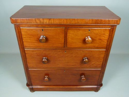 fig 3. Delightful Victorian Small Mahogany Chest Of Drawers
