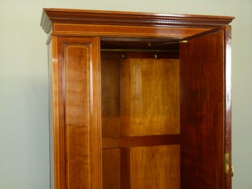 fig 4. Superb Quality Edwardian Mahogany Mirrored Wardrobe