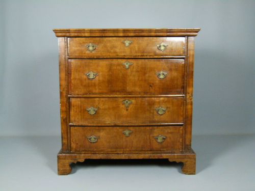 fig 1. Early 18th Century Walnut Chest Of Drawers