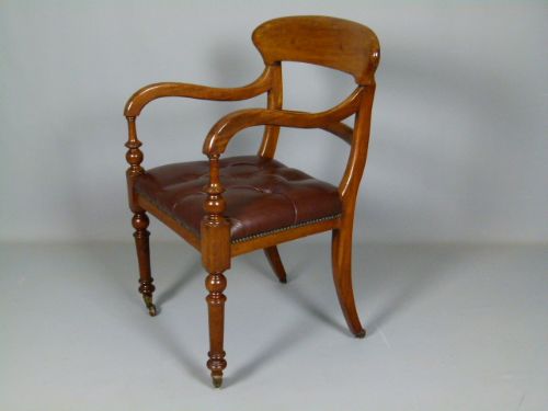 fig 2. Early Victorian Mahogany Desk Chair