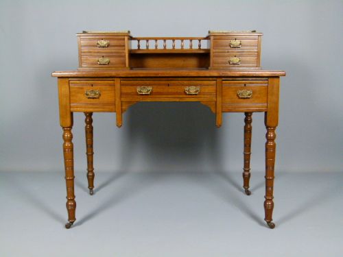 fig 1. Late Victorian Oak Writing Table/Desk  