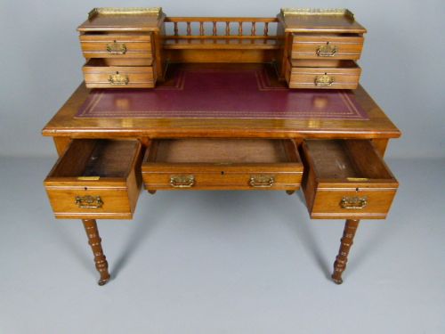 fig 3. Late Victorian Oak Writing Table/Desk  