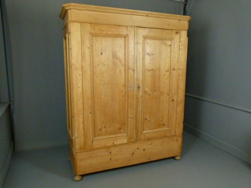 fig 1. 19th Century French Pine Knockdown Armoire