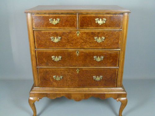 fig 1. Early 18th Century Walnut Chest On Stand