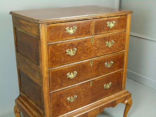 fig 3. Early 18th Century Walnut Chest On Stand