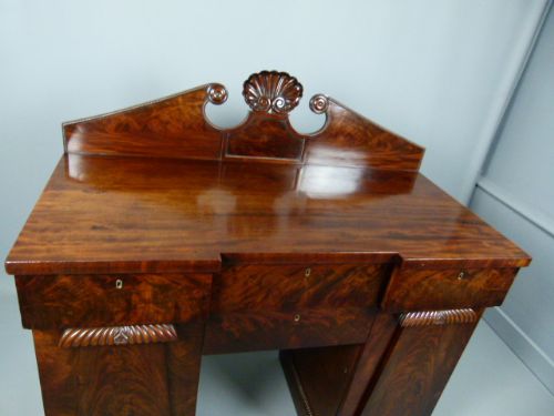 fig 4. Excellent Quality Regency Flame Mahogany Small Sideboard