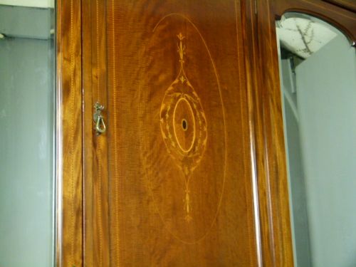 fig 4. Super Quality Edwardian Mahogany Compactum Wardrobe