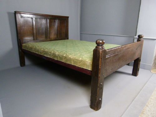 Wonderful Rare Early 18th Century Oak Double Bed C1700
