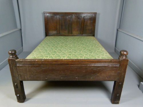 fig 2. Wonderful Rare Early 18th Century Oak Double Bed c1700