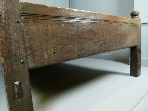 fig 4. Wonderful Rare Early 18th Century Oak Double Bed c1700
