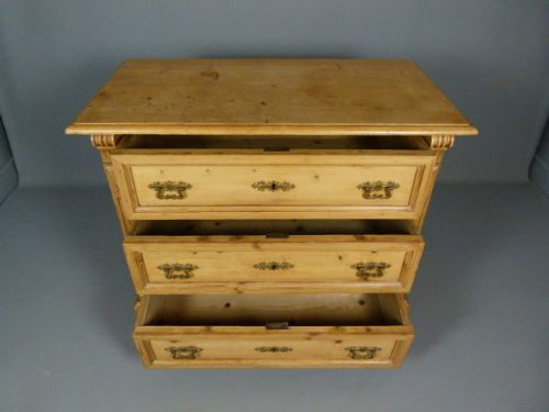 fig 2. Pretty 19th Century Continental Pine Chest Of Drawers