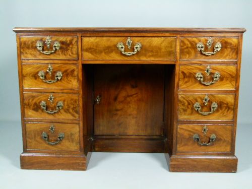 fig 1. Charming Georgian Mahogany Pedestal Desk