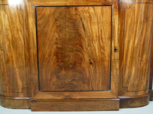 fig 1. Georgian Flame Mahogany Small Side Cabinet Sideboard