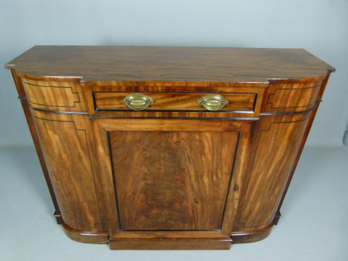 fig 3. Georgian Flame Mahogany Small Side Cabinet Sideboard