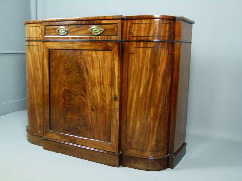 Georgian Flame Mahogany Small Side Cabinet Sideboard