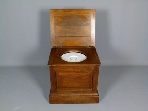 fig 3. Useful Victorian Solid Oak Commode Chest Table