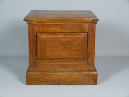 Useful Victorian Solid Oak Commode Chest Table
