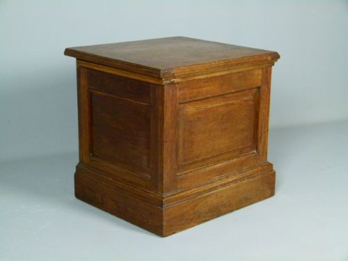 fig 2. Useful Victorian Solid Oak Commode Chest Table