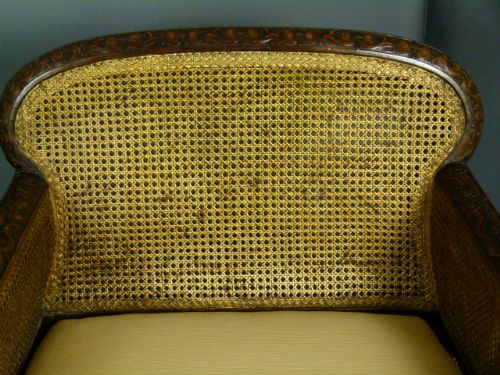 fig 5. Oustanding Quality Walnut & Giltwood Pair Of Bergere Chairs c1900.