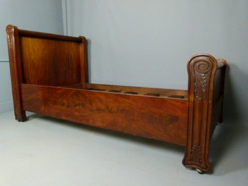 fig 4. Pair Of Figured Mahogany French Single Daybeds