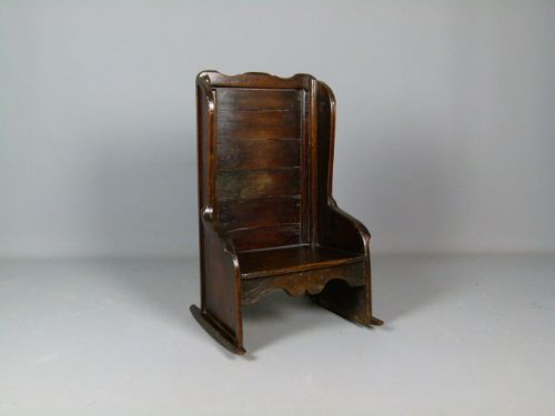 fig 1. 18th.c Childs Oak Rocking Chair