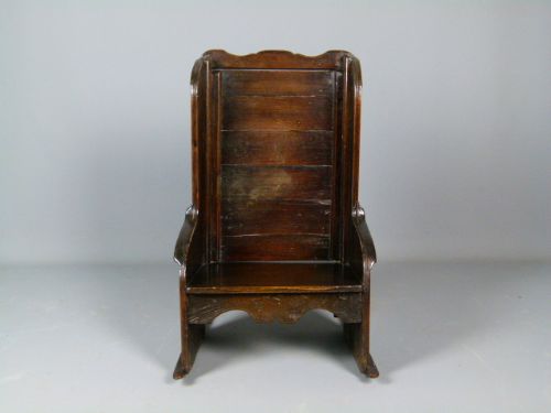 fig 2. 18th.c Childs Oak Rocking Chair