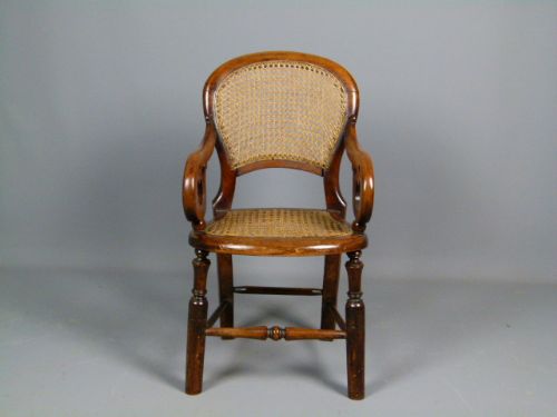 fig 2. Victorian Oak & Cane Childs Chair