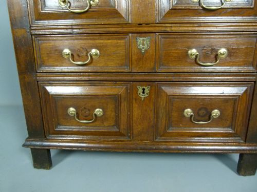 fig 2. Charming 17th Century Oak Chest Of Drawers.