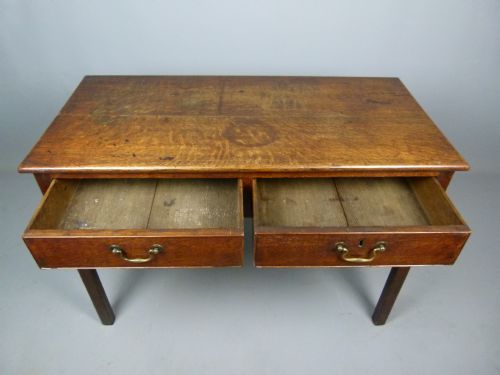 fig 2. Georgian Country Oak Side Console Table