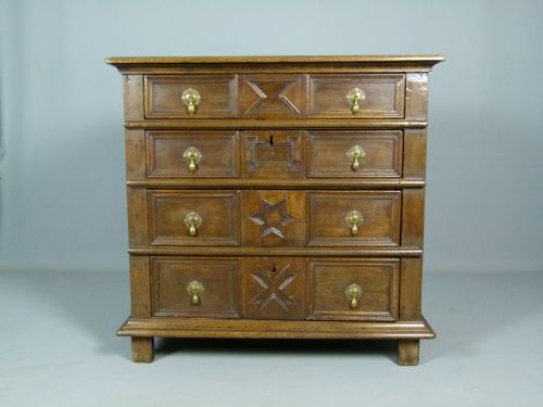 Superb 17th Century Oak Chest of Drawers