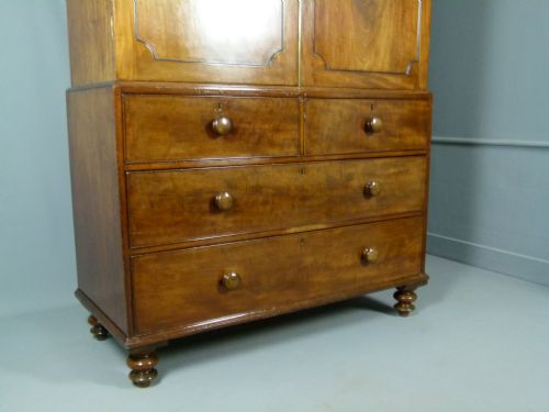 fig 3. Super Quality Georgian Mahogany Linen Press