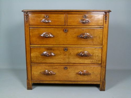 fig 1. Charming Victorian Mahogany Chest Of Drawers
