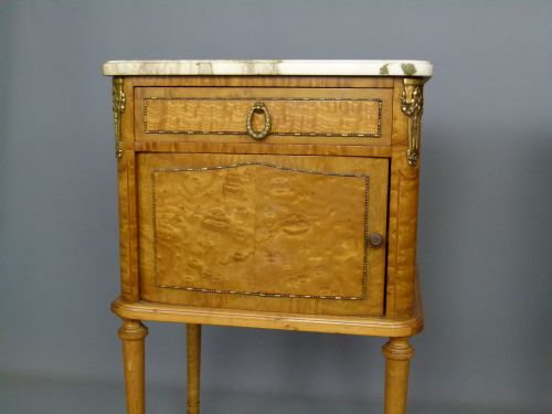fig 2. Fine Pair Of French Satinwood Bedside Cabinets.