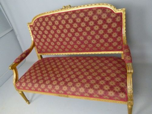 fig 3. Elegant French Giltwood Sofa