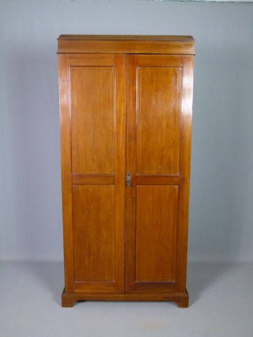 Edwardian Gentleman`s Mahogany Small Compactum Wardrobe