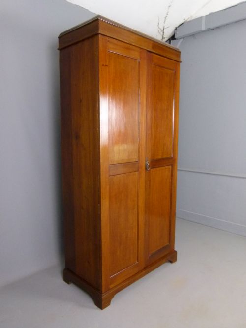 fig 2. Edwardian Gentleman`s Mahogany Small Compactum Wardrobe