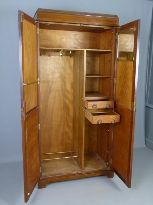 fig 4. Edwardian Gentleman`s Mahogany Small Compactum Wardrobe