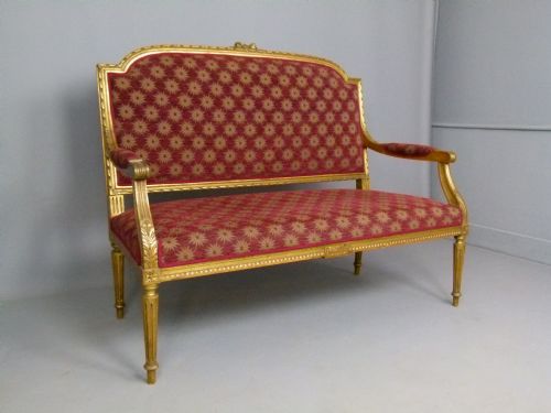 fig 1. Elegant French Giltwood Sofa