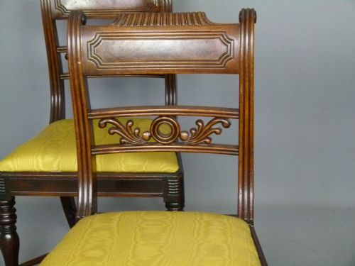 fig 2. Set Of Four George IV Mahogany Dining Chairs