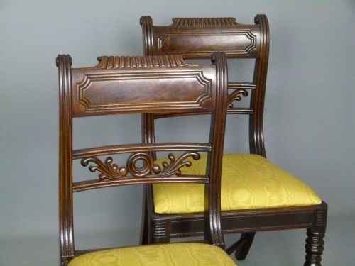 fig 4. Set Of Four George IV Mahogany Dining Chairs