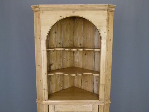 fig 2. Victorian Pine Corner Cabinet