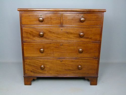 fig 1. Regency Mahogany Medium Sized Chest Of Drawers