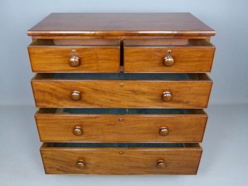 fig 3. Regency Mahogany Medium Sized Chest Of Drawers