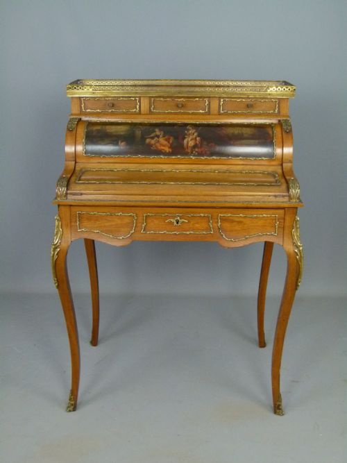 fig 1. Stunning Louis XV Rosewood Bureau De Dame c1890