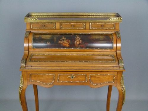 fig 2. Stunning Louis XV Rosewood Bureau De Dame c1890