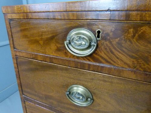 fig 3. Handsome Caddy-Top Regency Mahogany Chest Of Drawers